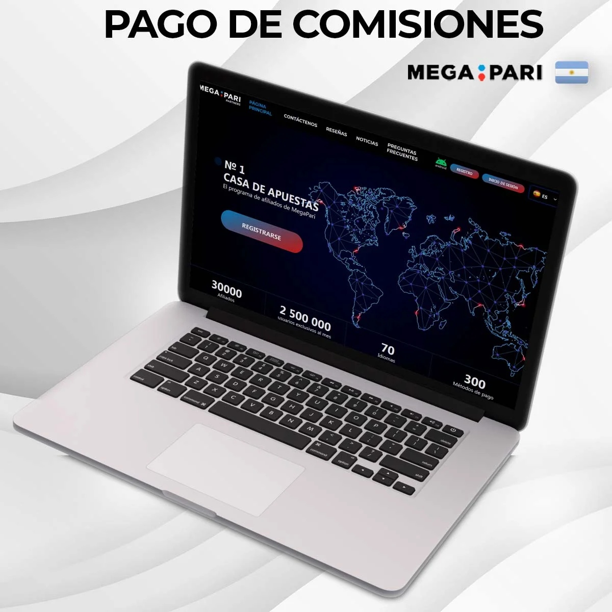 Resumen de las comisiones de afiliación de Megapari en Argentina
